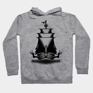 Old School Tattoo Pirate Ship Hoodie